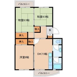 カーム北柏の物件間取画像